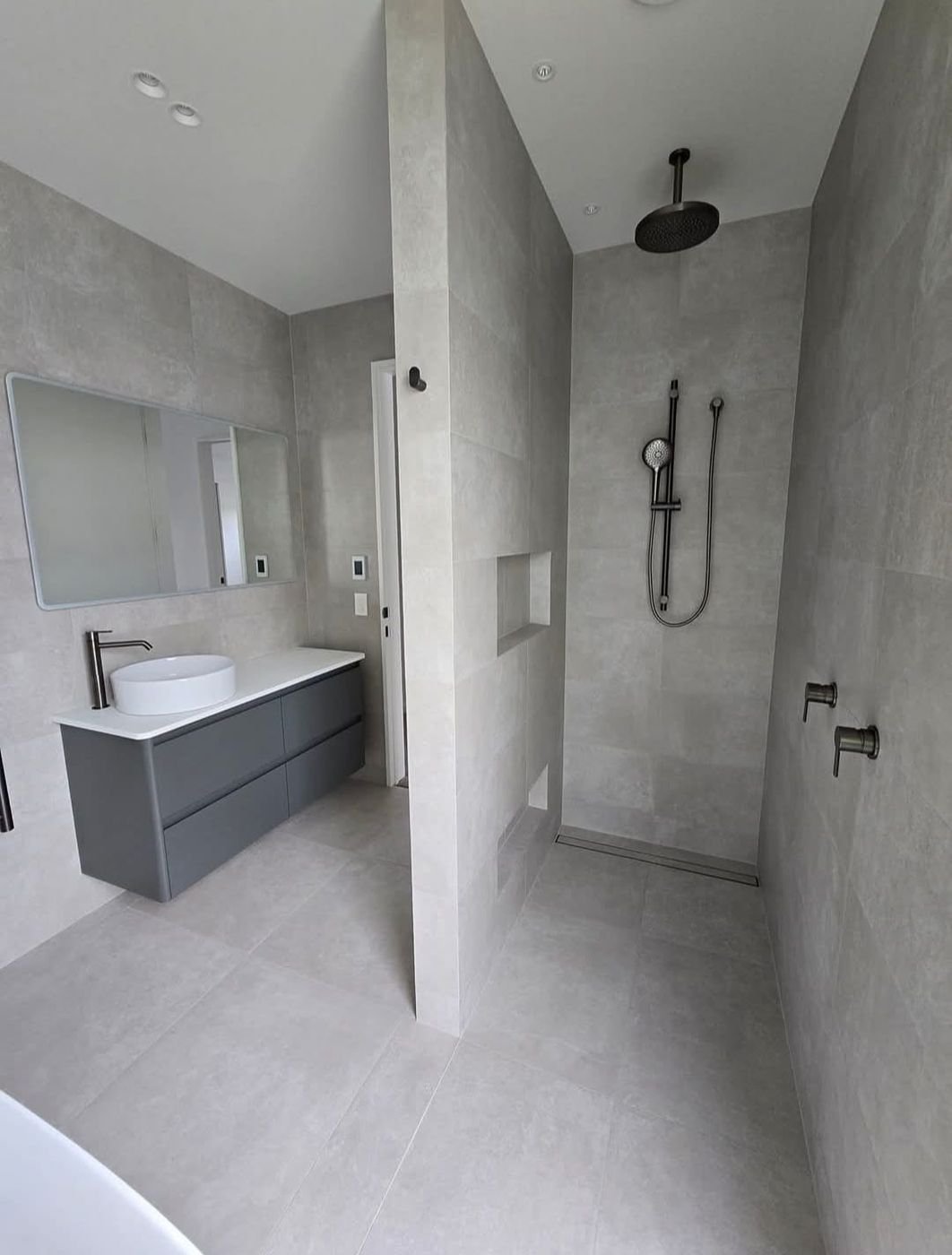 Bagno con doccia walk-in